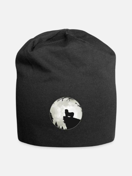 Bichon havanais chien lune amoureux des animaux de compagnie cadeau - Bonnet en jersey - noir