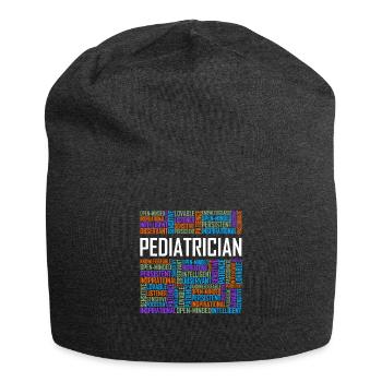 Kinderarzt Worte - Jersey-Beanie - Anthrazit - Vorne
