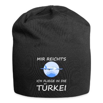 Türkei Urlaub - Jersey-Beanie - Schwarz - Vorne