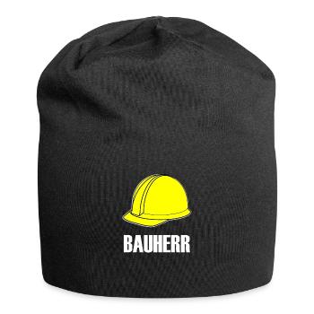 BAUHERR - Jersey-Beanie - Schwarz - Vorne