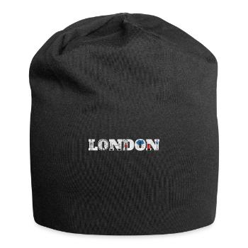 London Skyline Logo Souvenir - Jersey-Beanie - Schwarz - Vorne
