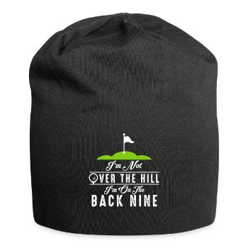 Im Not Over The Hill Im On The Back Nine - Jersey Beanie - black - Front