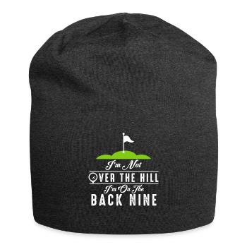 Im Not Over The Hill Im On The Back Nine - Jersey Beanie - charcoal grey - Front