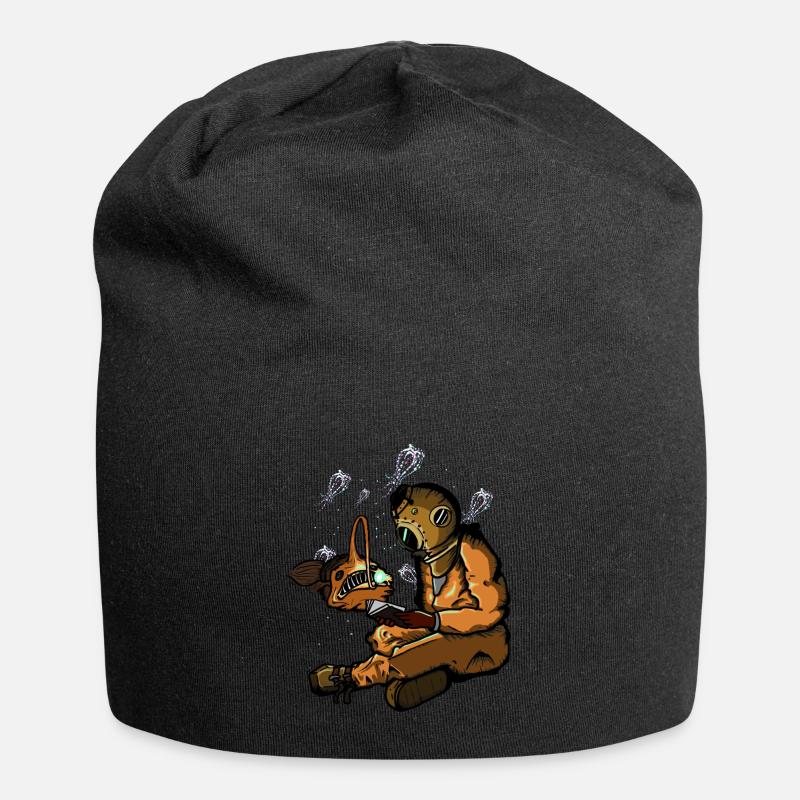 Taucher - Jersey-Beanie - Schwarz