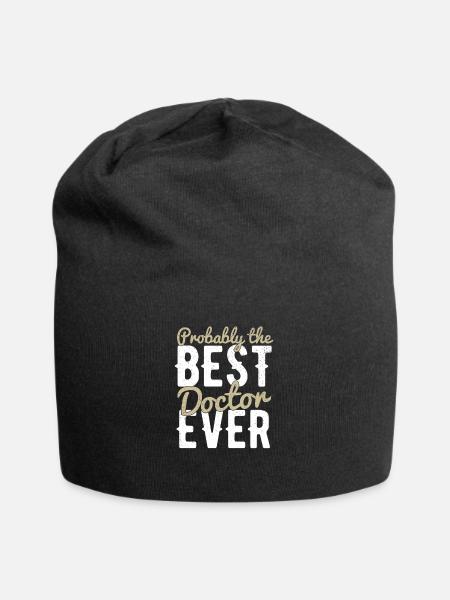 Doktor - Jersey-Beanie - Schwarz