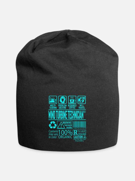 Geschenk des Windturbinentechnikers - Jersey-Beanie - Schwarz
