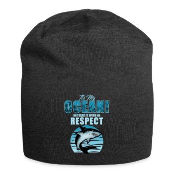 shark - Jersey Beanie - charcoal grey - Front