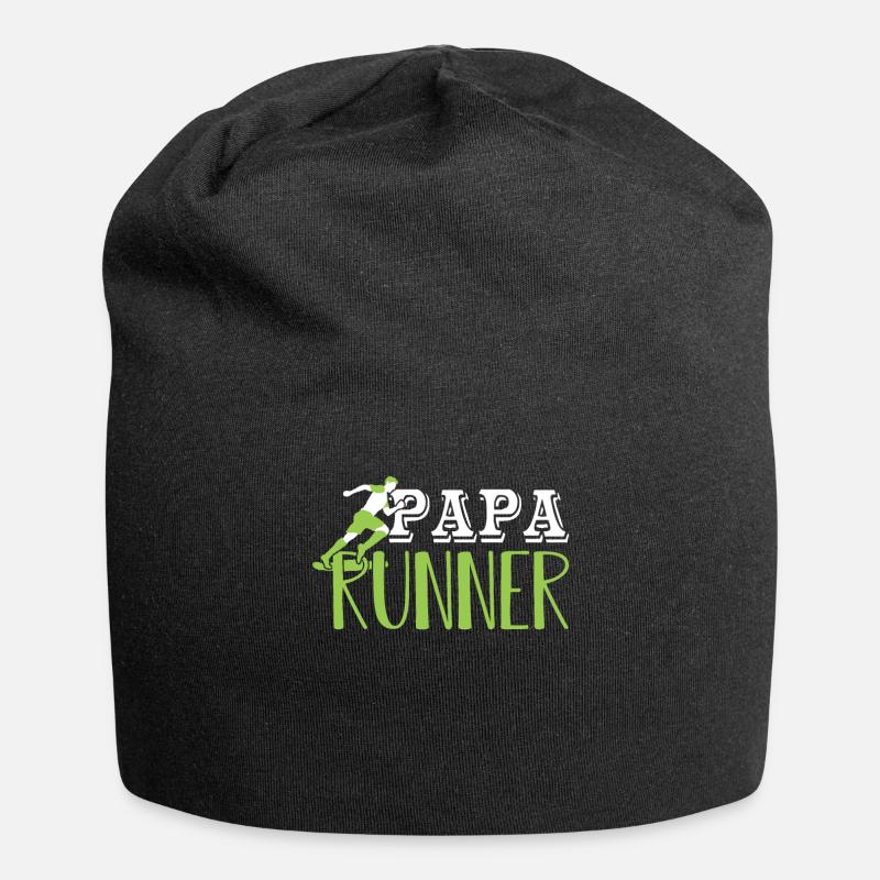 Dad Runner Runner Running Gift - Jersey Beanie - black