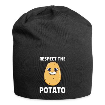 Je suis une pomme de terre - Bonnet en jersey - noir - Devant