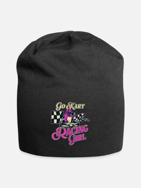 Go Kart - Jersey-Beanie - Schwarz