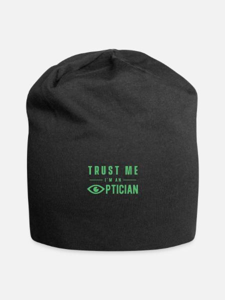 Optik Auge Brille Optiker Augenoptik Augenoptiker - Jersey-Beanie - Schwarz