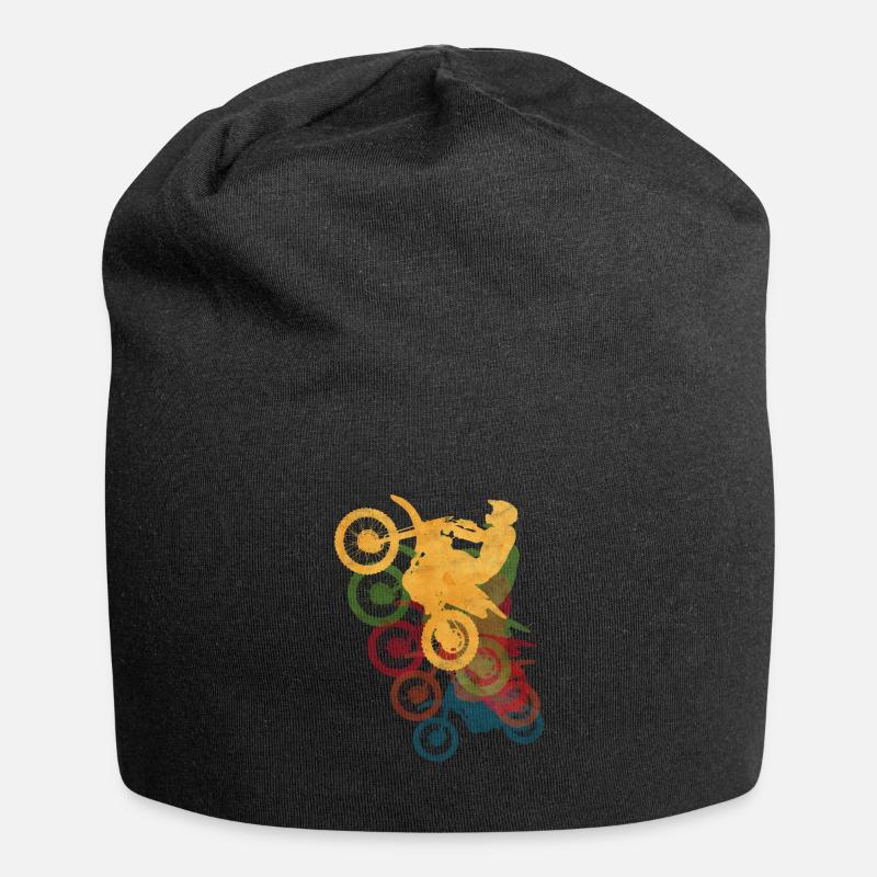 moto - Bonnet en jersey - noir