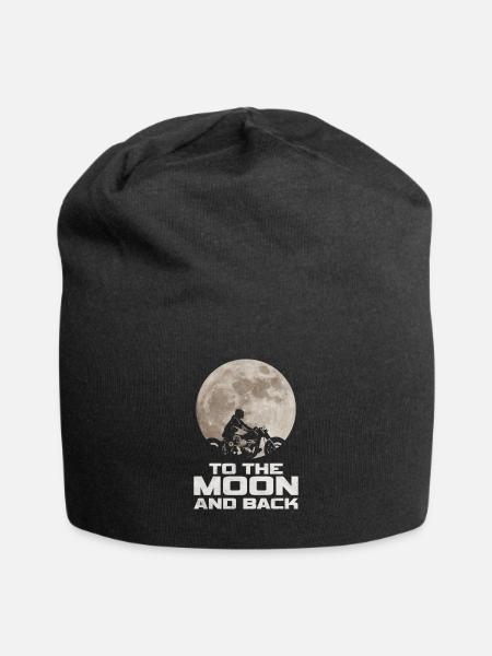 Motorrad - Jersey-Beanie - Schwarz