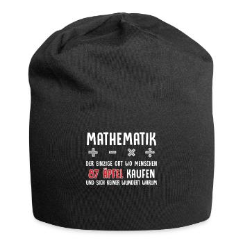 Nerd math drôle disant école de mathématiques - Bonnet en jersey - noir - Devant