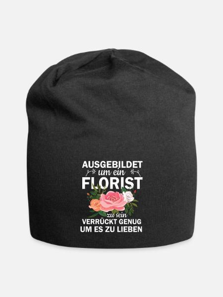 Ausgebildet Um ein Florist Zu Sein - Jersey-Beanie - Schwarz