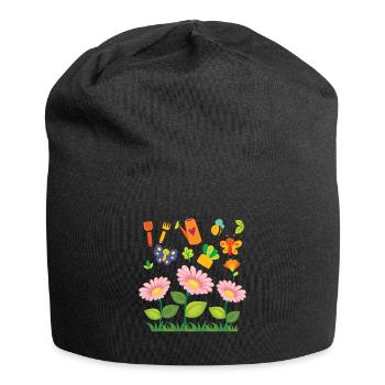 Der Garten - Jersey-Beanie - Schwarz - Vorne