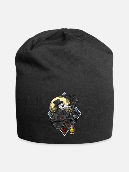 Plague Doctor - Jersey Beanie - black