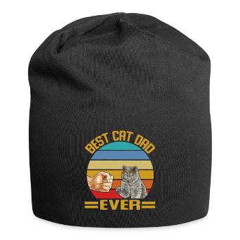 Best Cat Dad Ever britannique cheveux court chat chat chat - Bonnet en jersey - noir - Devant