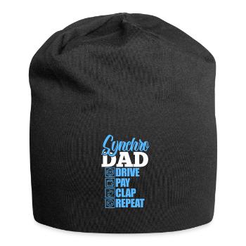 Synchronschwimmen Vater - Jersey-Beanie - Schwarz - Vorne