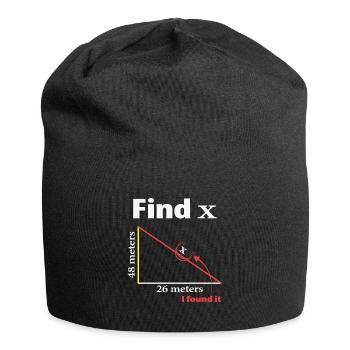 Pythagore Triangle Mathématicien ou professeur de maths - Bonnet en jersey - noir - Devant