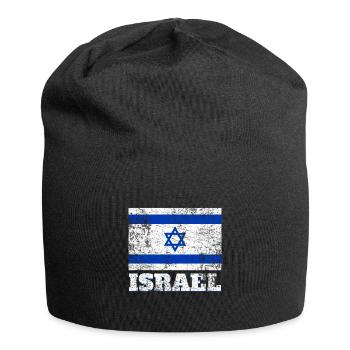 Israel Flag - Jersey Beanie - black - Front
