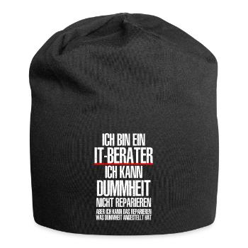 Ich Bin Ein IT BERATER Informatik Informatiker - Jersey-Beanie - Schwarz - Vorne