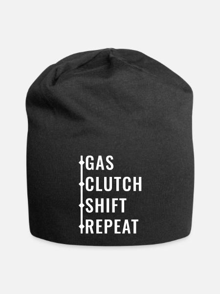Auto - Jersey-Beanie - Schwarz