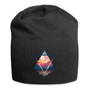 Explorez le sommet - Bonnet en jersey - noir - Devant