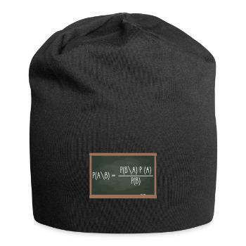 Bayes' theorem probability theory data - Jersey Beanie - black - Front