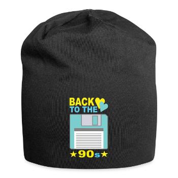 90s 90s fashion 90s party 90s - Jersey Beanie - black - Front