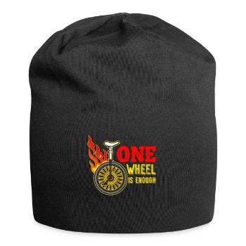 Einrad - Jersey-Beanie - Schwarz - Vorne