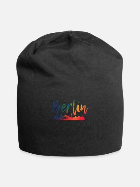 Berlin - Jersey-Beanie - Schwarz