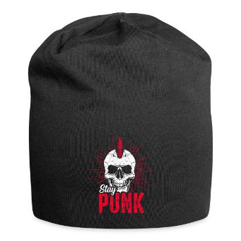 Punk rock music punk rocker punks punk gift - Jersey Beanie - black - Front