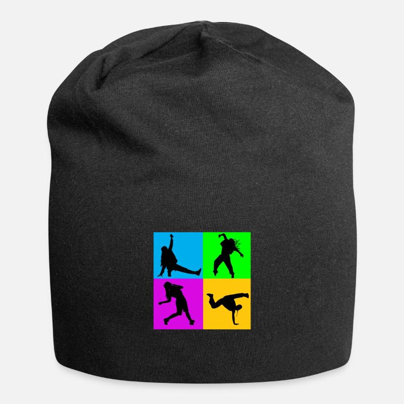 Hip hop dance dancer break dance dancer gift - Jersey Beanie - black