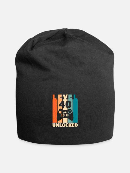 40. Geburtstag Gamer - Jersey-Beanie - Schwarz