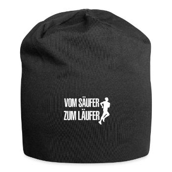 Läufer Shirt Halbmarathon Marathon - Jersey-Beanie - Schwarz - Vorne