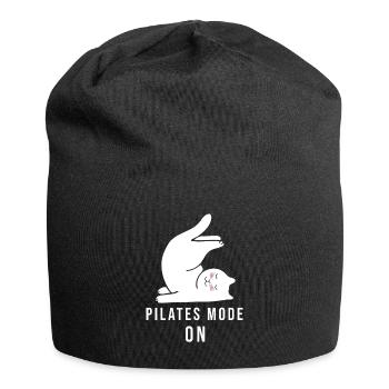Pilates Modus Ein - Jersey-Beanie - Schwarz - Vorne