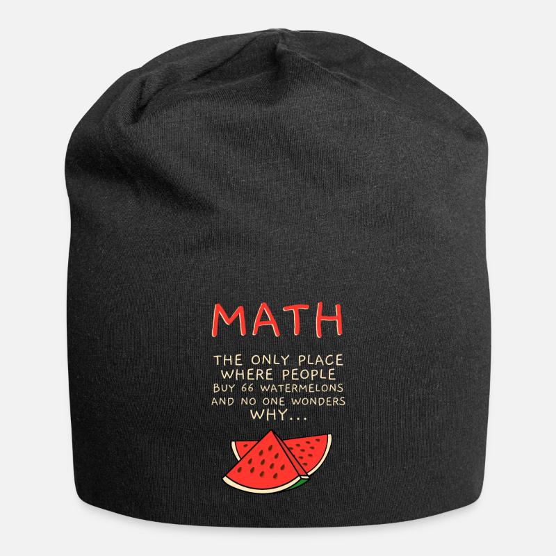 Math - Jersey Beanie - black