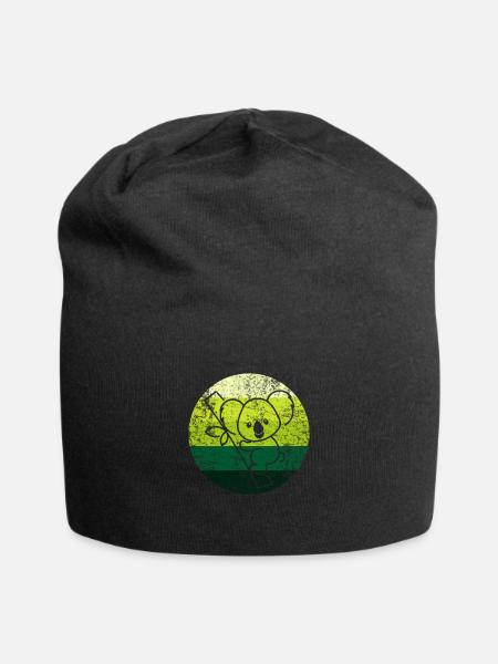Koala - Jersey-Beanie - Schwarz