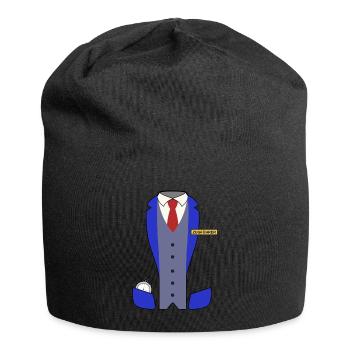 Platoon leader disguise carnival costume conductor - Jersey Beanie - black - Front