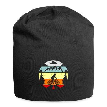 Cadeau de cadeau de vélo de vélo de roue de vélo de montagne - Bonnet en jersey - noir - Devant