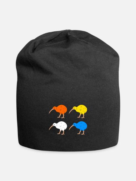 Neuseeland Kiwi Land Australien - Jersey-Beanie - Schwarz