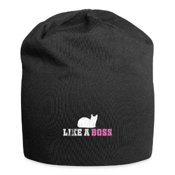 comme un boss cat kitty kitty cat - Bonnet en jersey - noir - Devant