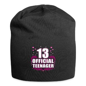 13 Official Teenagers – 13 Years Birthday - Jersey Beanie - black - Front
