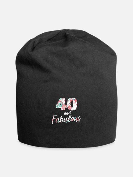 40e anniversaire 40 ans 1980 bday cadeau - Bonnet en jersey - noir