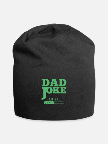 Dad Joke Funny Dad Joke Father Jokes - Jersey Beanie - black