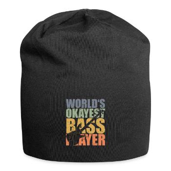 Bass Player Gift WORLD’S OKAYEST BASS PLAYER - Bonnet en jersey - noir - Devant