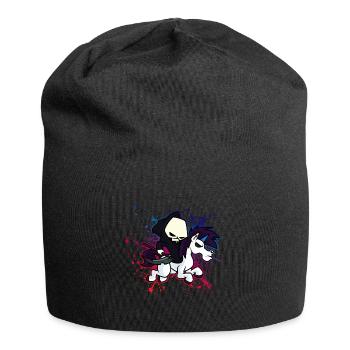 Death Metal Sensenmann Einhorn - Jersey-Beanie - Schwarz - Vorne