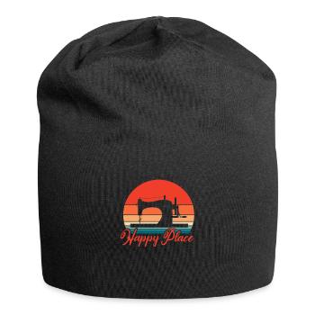 Sewing machine seamstress seamstress gift - Jersey Beanie - black - Front