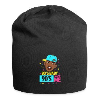 Hip hop des années 90 - Bonnet en jersey - noir - Devant